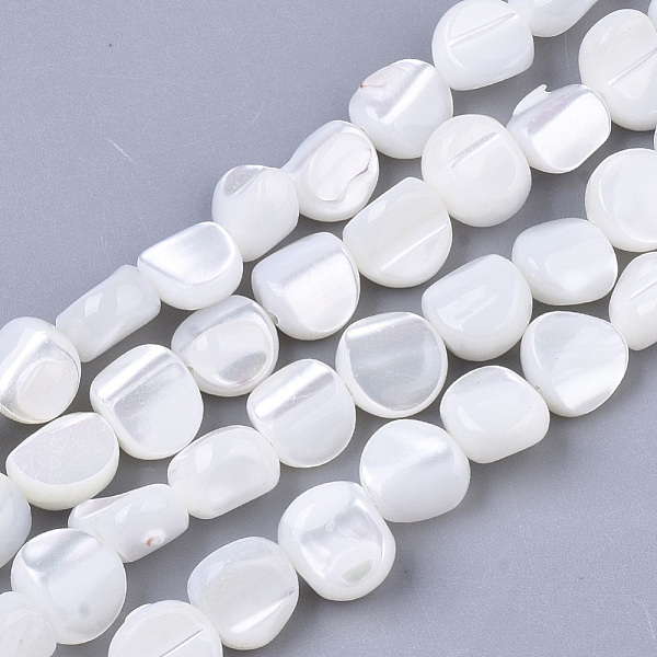 PandaHall Trochus Shell Beads Strands, Nuggets, Creamy White, 6~9.5x7~9.5x4.5~7mm, Hole: 1mm, about 49~52pcs/Strand, 15.55 inch~16.02 inch...
PandaHall Trochus Shell Beads Strands, Nuggets, Creamy White, 6~9.5x7~9.5x4.5~7mm, Hole: 1mm, about 49~52pcs/Strand, 15.55 inch~16.02 inch...
