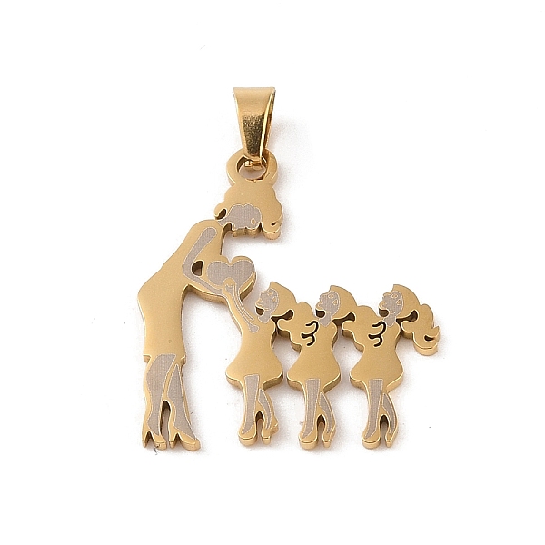 PandaHall Mother's Day Ion Plating(IP) 304 Stainless Steel Pendants, Laser Cut, Mother and Child Charm, Real 18K Gold Plated, 32x27.5x1mm...
PandaHall Mother's Day Ion Plating(IP) 304 Stainless Steel Pendants, Laser Cut, Mother and Child Charm, Real 18K Gold Plated, 32x27.5x1mm...