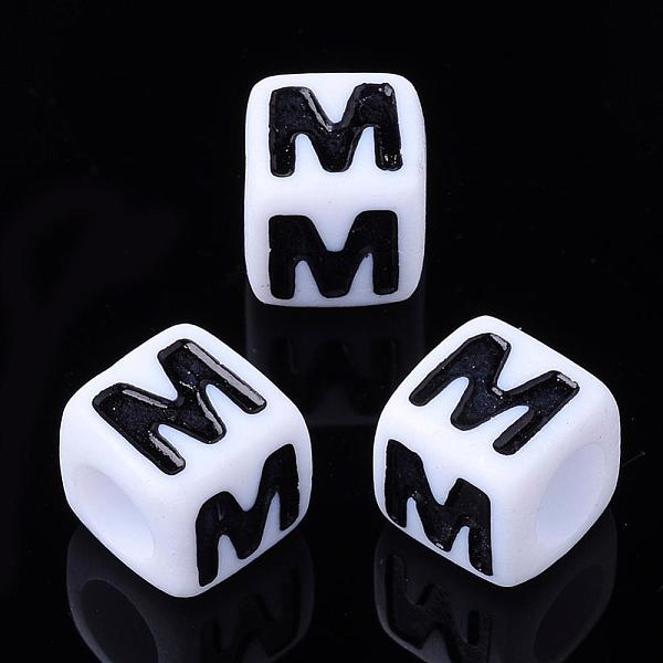 PandaHall Acrylic Horizontal Hole Letter Beads, Cube, Letter M, White, Size: about 7mm wide, 7mm long, 7mm high, hole: 3.5mm, about...
PandaHall Acrylic Horizontal Hole Letter Beads, Cube, Letter M, White, Size: about 7mm wide, 7mm long, 7mm high, hole: 3.5mm, about...