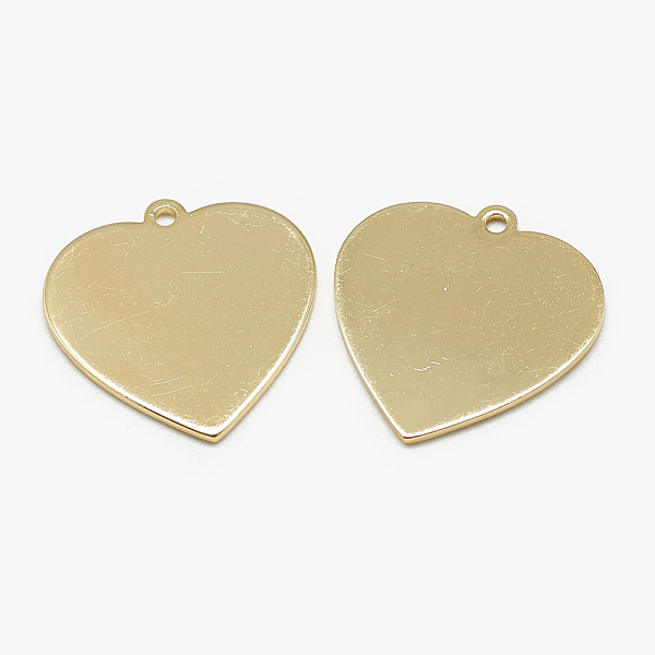 PandaHall Brass Pendants, Stamping Blank Tag, Heart, Real 18K Gold Plated, 23x22.5x1mm, Hole: 1mm Brass Heart
PandaHall Brass Pendants, Stamping Blank Tag, Heart, Real 18K Gold Plated, 23x22.5x1mm, Hole: 1mm Brass Heart
