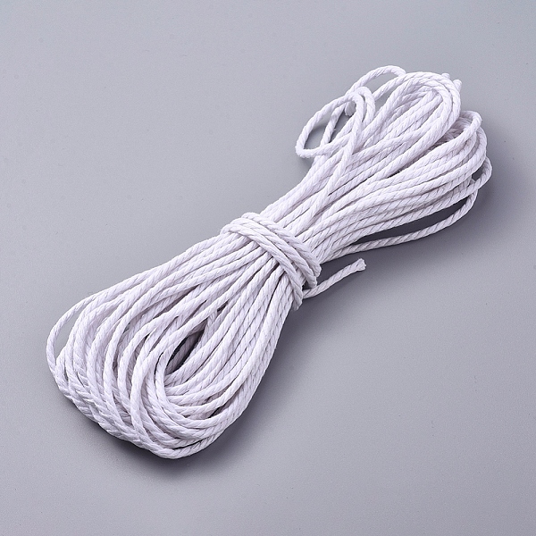 PandaHall Cotton String Threads for Jewelry Making, Macrame Cord, 3-Ply, White, 2.3mm, about 10m/bundle Cotton White
PandaHall Cotton String Threads for Jewelry Making, Macrame Cord, 3-Ply, White, 2.3mm, about 10m/bundle Cotton White