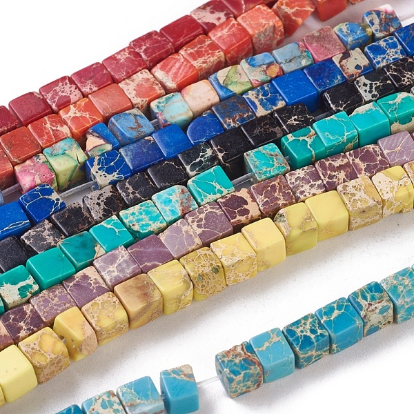 PandaHall Natural Imperial Jasper Beads Strands, Dyed, Cube, Mixed Color, 4.5x4.5x4.5mm, Hole: 0.8mm, about 87~88pcs/strand, 15.1 inch~15.3..., Multicolor
PandaHall Natural Imperial Jasper Beads Strands, Dyed, Cube, Mixed Color, 4.5x4.5x4.5mm, Hole: 0.8mm, about 87~88pcs/strand, 15.1 inch~15.3..., Multicolor