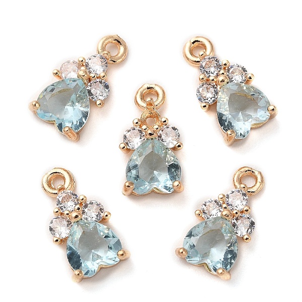 PandaHall K9 Glass Charms, with Light Gold Tone Brass Findings and Rhinestone, Heart Charms, Aquamarine, 13x7x4mm, Hole: 1.2mm K9 Glass..., Cyan
PandaHall K9 Glass Charms, with Light Gold Tone Brass Findings and Rhinestone, Heart Charms, Aquamarine, 13x7x4mm, Hole: 1.2mm K9 Glass..., Cyan