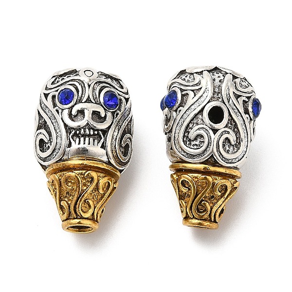 PandaHall Rack Plating Tibetan Style Alloy 3 Hole Guru Beads, T-Drilled Beads, with Rhinestone, Cadmium Free & Lead Free, Buddha, Antique...
PandaHall Rack Plating Tibetan Style Alloy 3 Hole Guru Beads, T-Drilled Beads, with Rhinestone, Cadmium Free & Lead Free, Buddha, Antique...