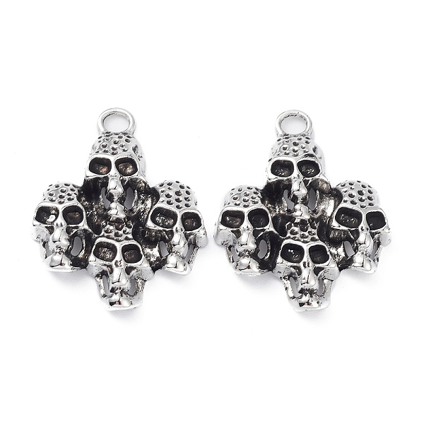 PandaHall Alloy Pendants, Lead Free & Cadmium Free, Rhombus with Skull Pattern, Antique Silver, 37.5x30x7.5mm, Hole: 4×3mm Alloy Skull
PandaHall Alloy Pendants, Lead Free & Cadmium Free, Rhombus with Skull Pattern, Antique Silver, 37.5x30x7.5mm, Hole: 4×3mm Alloy Skull