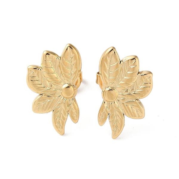 PandaHall 304 Stainless Steel Stud Earrings, Leaf, Real 14K Gold Plated, 13x18mm 304 Stainless Steel Leaf
PandaHall 304 Stainless Steel Stud Earrings, Leaf, Real 14K Gold Plated, 13x18mm 304 Stainless Steel Leaf
