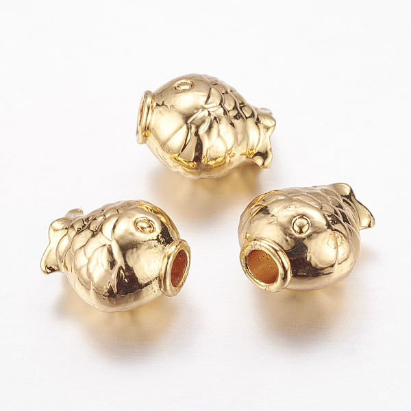 PandaHall Real 24K Gold Plated Brass Beads, Long-Lasting Plated, Fish, 10x11x7mm, Hole: 3mm Brass Fish
PandaHall Real 24K Gold Plated Brass Beads, Long-Lasting Plated, Fish, 10x11x7mm, Hole: 3mm Brass Fish