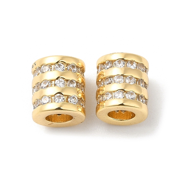 PandaHall Brass Micro Pave Clear Cubic Zirconia Beads, Column, Real 18K Gold Plated, 6.5x6mm, Hole: 3mm Brass+Cubic Zirconia Column Clear
PandaHall Brass Micro Pave Clear Cubic Zirconia Beads, Column, Real 18K Gold Plated, 6.5x6mm, Hole: 3mm Brass+Cubic Zirconia Column Clear