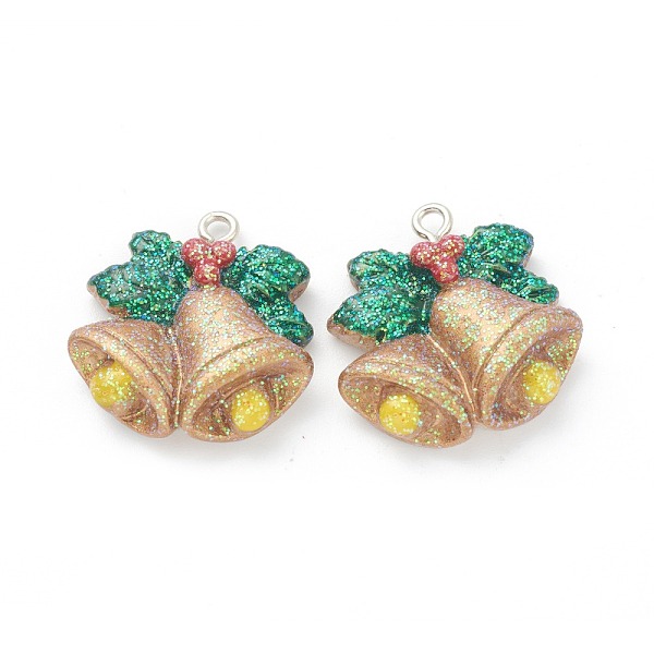 PandaHall Resin Pendants, for Christmas Festival, with Platinum Iron Peg Bail, Glitter Powder, Bells, Camel, 24x23x7mm, Hole: 2mm Resin Bell..., Brown
PandaHall Resin Pendants, for Christmas Festival, with Platinum Iron Peg Bail, Glitter Powder, Bells, Camel, 24x23x7mm, Hole: 2mm Resin Bell..., Brown