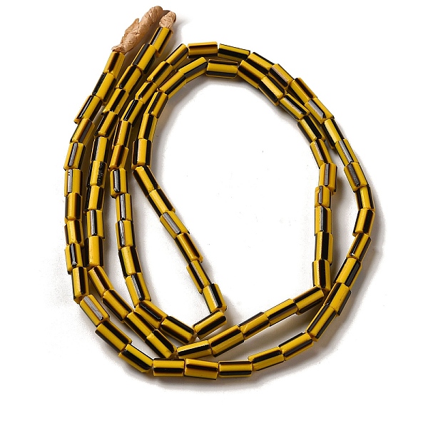 PandaHall Handmade Nepalese Lampwork Beads, Column with Stripe Pattern, Yellow, 3.5~8x3.5~5mm, Hole: 1.2mm, about 91~101pcs/strand...
PandaHall Handmade Nepalese Lampwork Beads, Column with Stripe Pattern, Yellow, 3.5~8x3.5~5mm, Hole: 1.2mm, about 91~101pcs/strand...