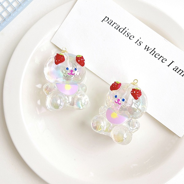 PandaHall Acrylic Pendants, Bear, Colorful, 44.6x35x31.8mm, Hole: 3.5mm Acrylic Bear Multicolor
PandaHall Acrylic Pendants, Bear, Colorful, 44.6x35x31.8mm, Hole: 3.5mm Acrylic Bear Multicolor