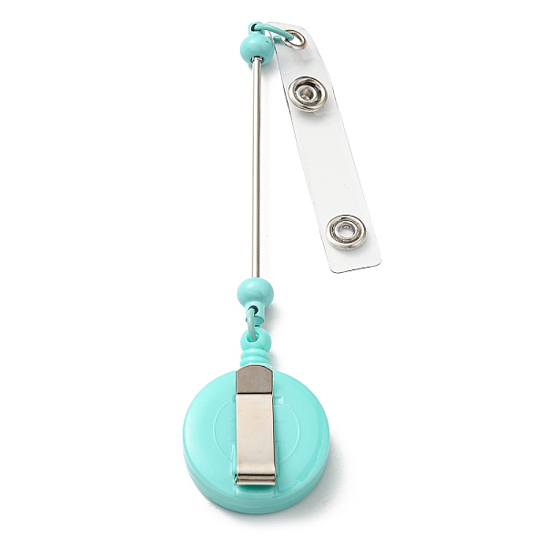 PandaHall Iron & Plastic Beadable Badge Reels, Retractable Badge Holders, Flat Round, Turquoise, 200x32x14.5mm Iron Flat Round Green
PandaHall Iron & Plastic Beadable Badge Reels, Retractable Badge Holders, Flat Round, Turquoise, 200x32x14.5mm Iron Flat Round Green