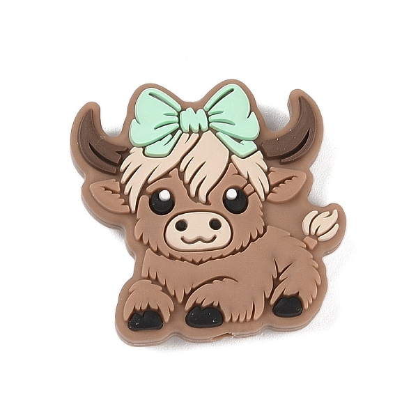 PandaHall Food Grade Silicone Focal Beads, Silicone Teething Beads, Cattle, Aquamarine, 29x29x9.5mm, Hole: 3mm Silicone Cattle Green
PandaHall Food Grade Silicone Focal Beads, Silicone Teething Beads, Cattle, Aquamarine, 29x29x9.5mm, Hole: 3mm Silicone Cattle Green
