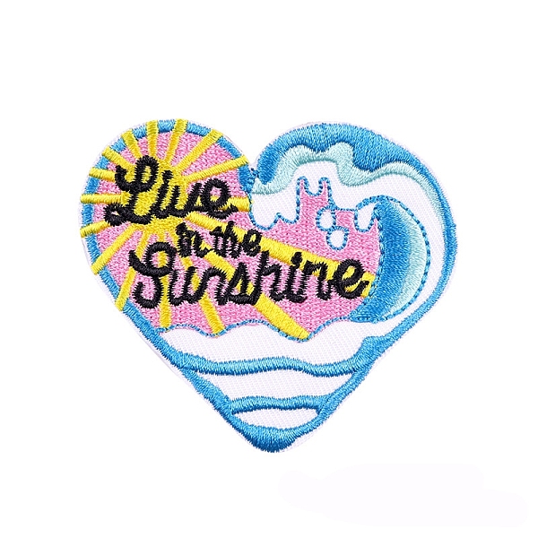 PandaHall Heart Appliques, Embroidery Iron on Cloth Patches, Sewing Craft Decoration, Sun, 73x66mm Fibre Sun
PandaHall Heart Appliques, Embroidery Iron on Cloth Patches, Sewing Craft Decoration, Sun, 73x66mm Fibre Sun