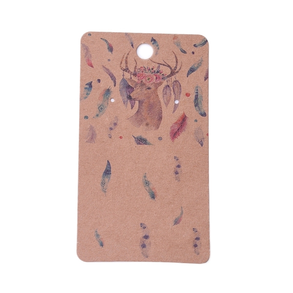 PandaHall Cardboard Earring Display Cards, Rectangle with Christmas Reindeer/Stag Pattern, BurlyWood, 9x5x0.04cm, Hole: 1.5mm Paper..., Orange
PandaHall Cardboard Earring Display Cards, Rectangle with Christmas Reindeer/Stag Pattern, BurlyWood, 9x5x0.04cm, Hole: 1.5mm Paper..., Orange