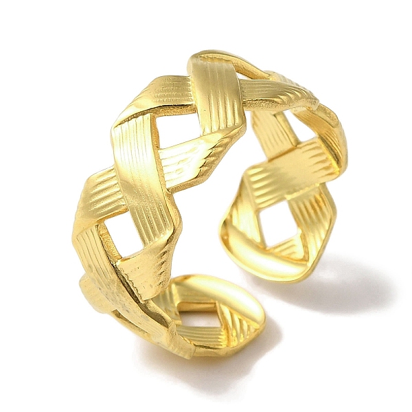PandaHall Vacuum Plating 201 Stainless Steel Criss Cross Open Cuff Rings for Women, Letter X, Real 18K Gold Plated, 8.5mm 201 Stainless...
PandaHall Vacuum Plating 201 Stainless Steel Criss Cross Open Cuff Rings for Women, Letter X, Real 18K Gold Plated, 8.5mm 201 Stainless...