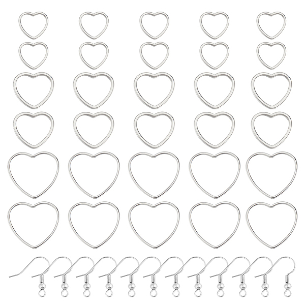 PandaHall DELORIGIN DIY 304 Stainless Steel Heart Dangle Earrings Making Kit, Stainless Steel Color, 4~20x4~22.5x0.6~0.8mm, Hole: 2mm...
PandaHall DELORIGIN DIY 304 Stainless Steel Heart Dangle Earrings Making Kit, Stainless Steel Color, 4~20x4~22.5x0.6~0.8mm, Hole: 2mm...