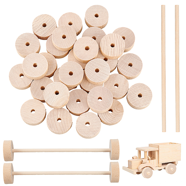 PandaHall OLYCRAFT 30Pcs 28x10mm Wooden Craft Wheels with 15Pcs 28mm Wooden Sticks Unfinshed Wooden Wheel Small Wood Wheels Flat Wooden..., Orange
PandaHall OLYCRAFT 30Pcs 28x10mm Wooden Craft Wheels with 15Pcs 28mm Wooden Sticks Unfinshed Wooden Wheel Small Wood Wheels Flat Wooden..., Orange