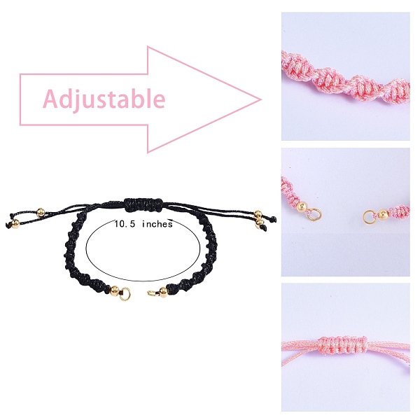 PandaHall 8 Strands 8 Colors Adjustable Polyester Braided Cord Bracelet Making, with Brass Beads and 304 Stainless Steel Jump Rings, Mixed..., Multicolor
PandaHall 8 Strands 8 Colors Adjustable Polyester Braided Cord Bracelet Making, with Brass Beads and 304 Stainless Steel Jump Rings, Mixed..., Multicolor