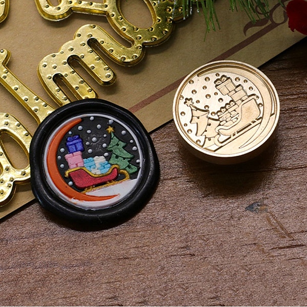 PandaHall Christmas Series Wax Seal Brass Stamp Head, for Wax Seal Stamp, Golden, Sleigh, 25x14mm, Inner Diameter: 7.5mm Brass Sleigh
PandaHall Christmas Series Wax Seal Brass Stamp Head, for Wax Seal Stamp, Golden, Sleigh, 25x14mm, Inner Diameter: 7.5mm Brass Sleigh