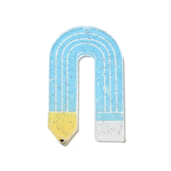 PandaHall Acrylic Pendants, with Glitter Powder, Pencil, Deep Sky Blue, 52.5x30x2mm, Hole: 1.8mm Acrylic Pencil
PandaHall Acrylic Pendants, with Glitter Powder, Pencil, Deep Sky Blue, 52.5x30x2mm, Hole: 1.8mm Acrylic Pencil
