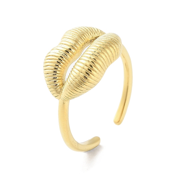 PandaHall 304 Stainless Steel Open Cuff Rings, Lip, Golden, US Size 7 1/4(17.5mm) 304 Stainless Steel Lip
PandaHall 304 Stainless Steel Open Cuff Rings, Lip, Golden, US Size 7 1/4(17.5mm) 304 Stainless Steel Lip