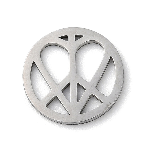 PandaHall 304 Stainless Steel Charms, Peace Sign with Heart, Stainless Steel Color, 12.5x1mm, Hole: 0.6mm 304 Stainless Steel Peace Sign
PandaHall 304 Stainless Steel Charms, Peace Sign with Heart, Stainless Steel Color, 12.5x1mm, Hole: 0.6mm 304 Stainless Steel Peace Sign