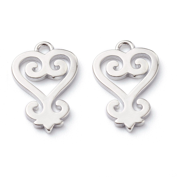 PandaHall Brass Pendants, Long-Lasting Plated, Adinkra Symbols Sankofa, Platinum, 17x11x1mm, Hole: 1.6mm Brass Symbol
PandaHall Brass Pendants, Long-Lasting Plated, Adinkra Symbols Sankofa, Platinum, 17x11x1mm, Hole: 1.6mm Brass Symbol