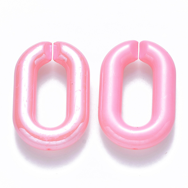 PandaHall Opaque Acrylic Linking Rings, Quick Link Connectors, for Cable Chains Making, Pearlized, Oval, Pink, 31x19.5x5.5mm, Inner Diameter...
PandaHall Opaque Acrylic Linking Rings, Quick Link Connectors, for Cable Chains Making, Pearlized, Oval, Pink, 31x19.5x5.5mm, Inner Diameter...