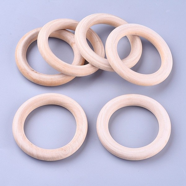 PandaHall Unfinished Wood Linking Rings, Macrame Wooden Rings, Annular, Khaki, 64~65x10mm, Inner Diameter: 44mm Wood Ring Yellow
PandaHall Unfinished Wood Linking Rings, Macrame Wooden Rings, Annular, Khaki, 64~65x10mm, Inner Diameter: 44mm Wood Ring Yellow