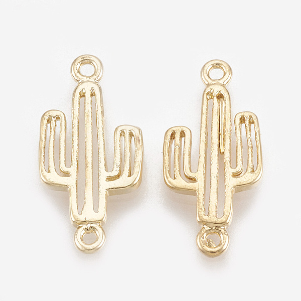 PandaHall Brass Links connectors, Real 18K Gold Plated, Cactus, 17.5x8x1.5mm, Hole: 0.8mm Brass Flower
PandaHall Brass Links connectors, Real 18K Gold Plated, Cactus, 17.5x8x1.5mm, Hole: 0.8mm Brass Flower