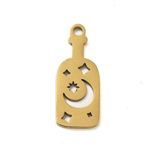 PandaHall 304 Stainless Steel Pendants, Laser Cut, Real 18K Gold Plated, Bottle, 18.5x7.5x1mm, Hole: 1mm 304 Stainless Steel Bottle
PandaHall 304 Stainless Steel Pendants, Laser Cut, Real 18K Gold Plated, Bottle, 18.5x7.5x1mm, Hole: 1mm 304 Stainless Steel Bottle
