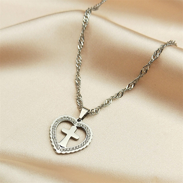 PandaHall 304 Stainless Steel Singapore Chain Necklaces, Rhinestone Heart Pendant Necklaces, Stainless Steel Color, 19.69 inch(50cm) 304...
PandaHall 304 Stainless Steel Singapore Chain Necklaces, Rhinestone Heart Pendant Necklaces, Stainless Steel Color, 19.69 inch(50cm) 304...