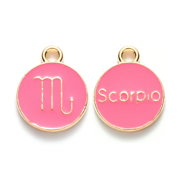 PandaHall Alloy Enamel Pendants, Cadmium Free & Lead Free, Flat Round with Constellation, Light Gold, Cerise, Scorpio, 15x12x2mm, Hole..., Red
PandaHall Alloy Enamel Pendants, Cadmium Free & Lead Free, Flat Round with Constellation, Light Gold, Cerise, Scorpio, 15x12x2mm, Hole..., Red