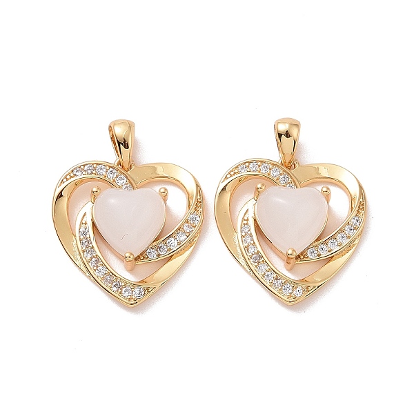 PandaHall Brass Micro Pave Cubic Zirconia Pendants, with Glass, Long-Lasting Plated, Cadmium Free & Lead Free, Heart, Real 18K Gold Plated...
PandaHall Brass Micro Pave Cubic Zirconia Pendants, with Glass, Long-Lasting Plated, Cadmium Free & Lead Free, Heart, Real 18K Gold Plated...