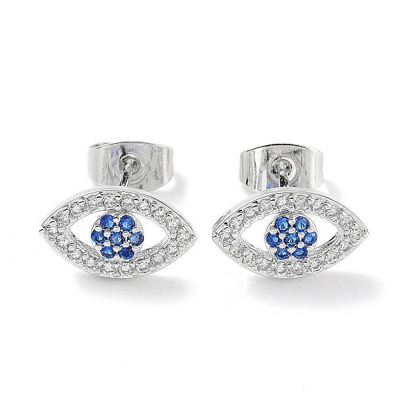 PandaHall Brass Micro Pave Cubic Zirconia Stud Earrings, Evil Eye Jewelry for Women, Platinum, 7x12mm Cubic Zirconia Evil Eye
PandaHall Brass Micro Pave Cubic Zirconia Stud Earrings, Evil Eye Jewelry for Women, Platinum, 7x12mm Cubic Zirconia Evil Eye