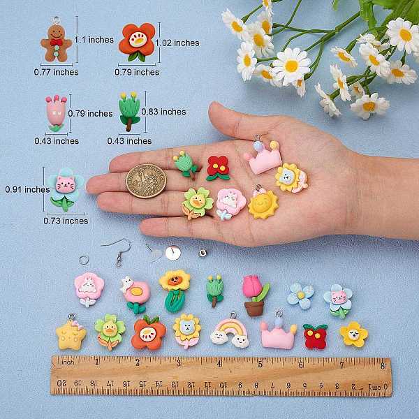 PandaHall DIY 3D Cartoon Earring Making Kit, Including Resin Flower Cabochons & Star Sun Cloud Crown Gingerbread Pendants, 304 Stainless..., Multicolor
PandaHall DIY 3D Cartoon Earring Making Kit, Including Resin Flower Cabochons & Star Sun Cloud Crown Gingerbread Pendants, 304 Stainless..., Multicolor