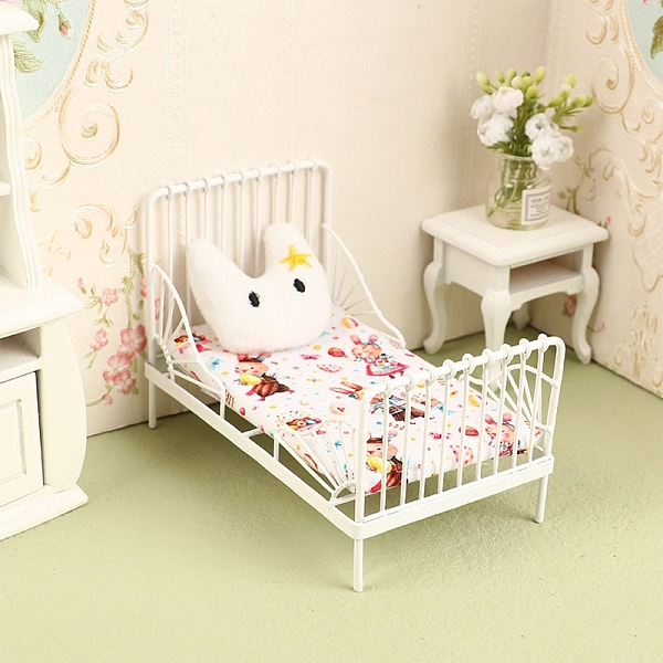 PandaHall Mini Iron Children's Bed & Pillow, Micro Landscape Home Dollhouse Accessories, Pretending Prop Decorations, Cat Shape, 115x70x80mm..., White
PandaHall Mini Iron Children's Bed & Pillow, Micro Landscape Home Dollhouse Accessories, Pretending Prop Decorations, Cat Shape, 115x70x80mm..., White