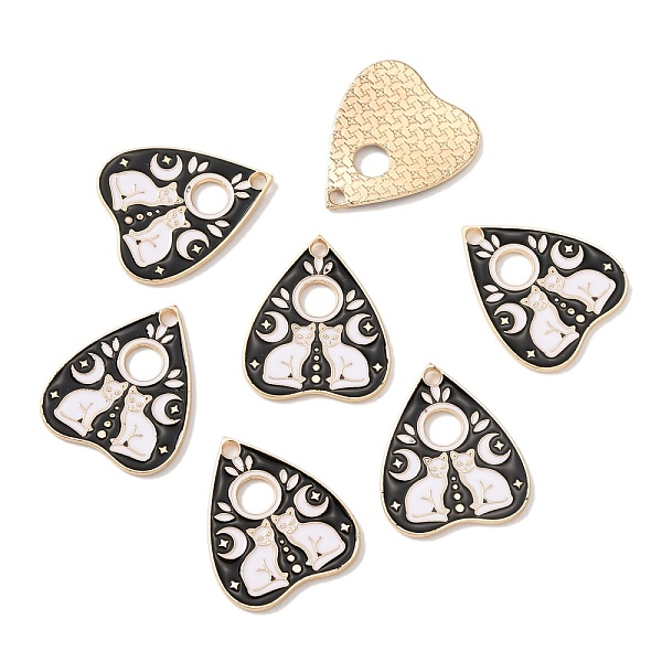 PandaHall Alloy Pendants, with Enamel, Light Gold, Heart with Cat, Black, 26x22x1.2mm, Hole: 2mm Alloy+Enamel Heart Black
PandaHall Alloy Pendants, with Enamel, Light Gold, Heart with Cat, Black, 26x22x1.2mm, Hole: 2mm Alloy+Enamel Heart Black