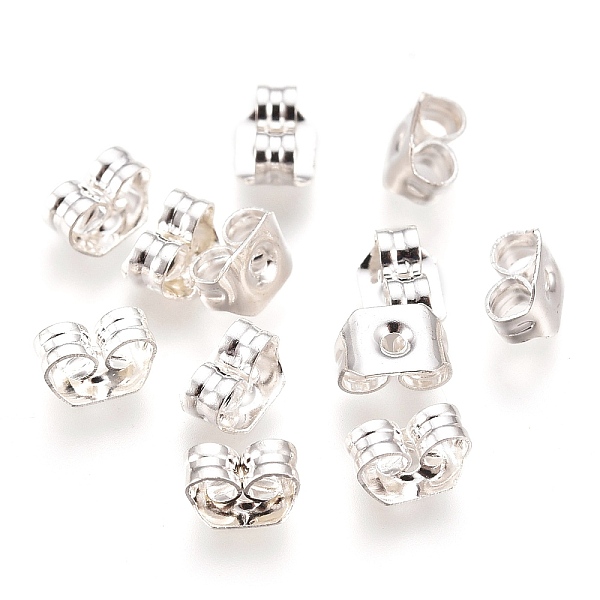 PandaHall 304 Stainless Steel Ear Nuts, Friction Earring Backs for Stud Earrings, Silver, 5x3.5x2.5mm, Hole: 0.8mm 304 Stainless Steel
PandaHall 304 Stainless Steel Ear Nuts, Friction Earring Backs for Stud Earrings, Silver, 5x3.5x2.5mm, Hole: 0.8mm 304 Stainless Steel