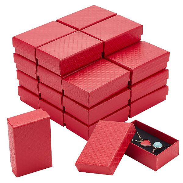 PandaHall Rectangle Cardboard Gift Box, with Sponge Inside, Rhombus Textured Gift Case, Red, 8.4x5.35x2.9cm, Inner Diameter: 7.75x4.8cm...
PandaHall Rectangle Cardboard Gift Box, with Sponge Inside, Rhombus Textured Gift Case, Red, 8.4x5.35x2.9cm, Inner Diameter: 7.75x4.8cm...