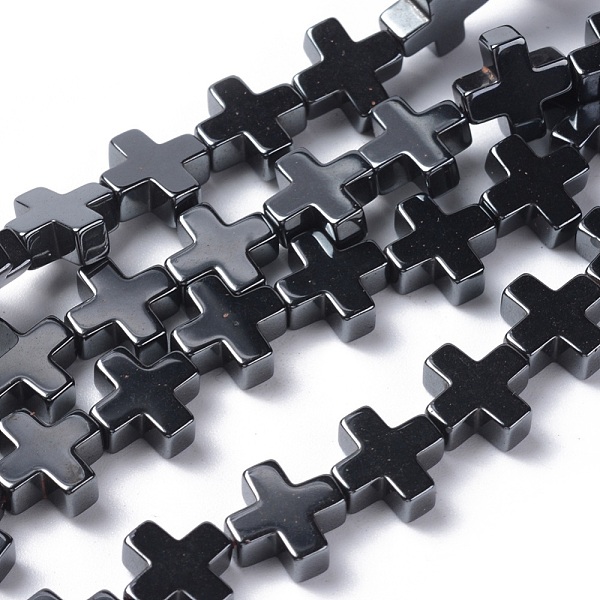 PandaHall Non-Magnetic Synthetic Hematite Beads Strands, Faceted, Cross, Black, 10x10x4mm, Hole: 1mm Non-magnetic Hematite Cross Black
PandaHall Non-Magnetic Synthetic Hematite Beads Strands, Faceted, Cross, Black, 10x10x4mm, Hole: 1mm Non-magnetic Hematite Cross Black
