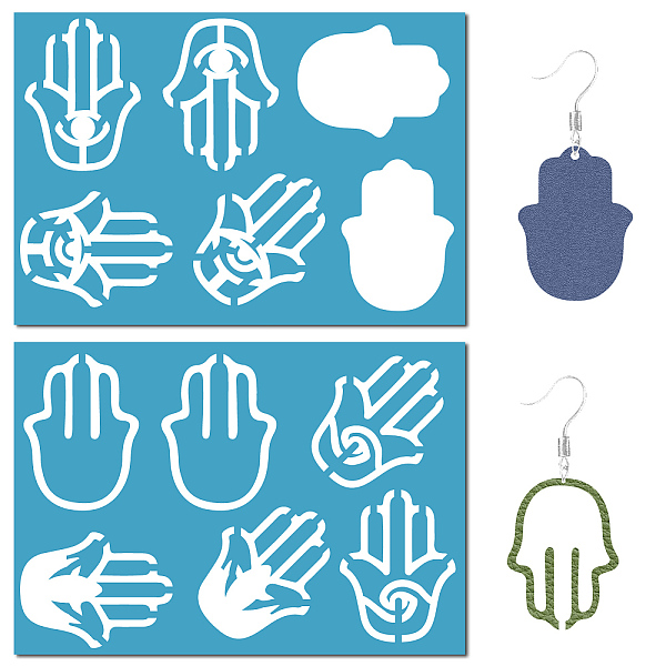 PandaHall GORGECRAFT 2 Styles Reusable Acrylic Earrings Making Template Handprint Palm Hamsa Hand Jewelry Shape Templates Leather Cutting...
PandaHall GORGECRAFT 2 Styles Reusable Acrylic Earrings Making Template Handprint Palm Hamsa Hand Jewelry Shape Templates Leather Cutting...