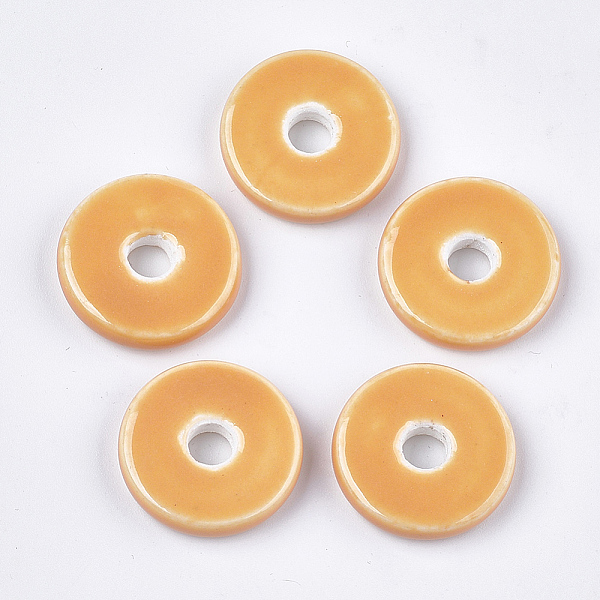 PandaHall Handmade Porcelain Beads, Bright Glazed Porcelain, Flat Round/Disc, Orange, 21~22x6mm, Hole: 5mm Porcelain Disc Orange
PandaHall Handmade Porcelain Beads, Bright Glazed Porcelain, Flat Round/Disc, Orange, 21~22x6mm, Hole: 5mm Porcelain Disc Orange