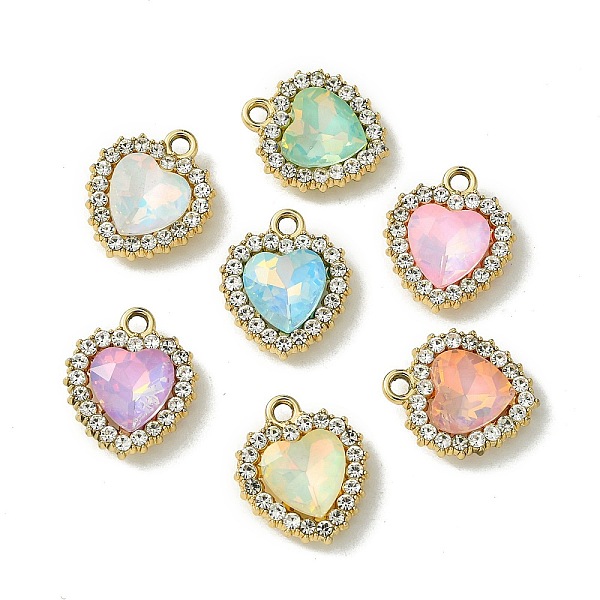PandaHall UV Plating Alloy with Mixed Color Glass Rhinestone Pendants, Heart, Golden, 19x16x5mm, Hole: 2mm Alloy+Rhinestone Heart Multicolor
PandaHall UV Plating Alloy with Mixed Color Glass Rhinestone Pendants, Heart, Golden, 19x16x5mm, Hole: 2mm Alloy+Rhinestone Heart Multicolor