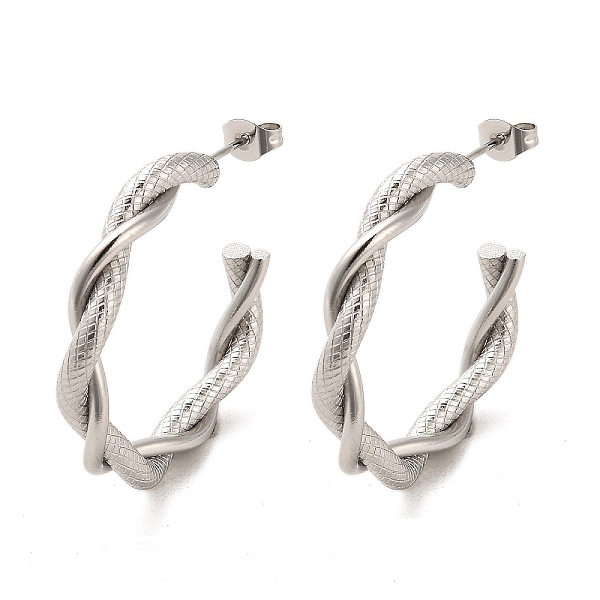 PandaHall 304 Stainless Steel Ring Stud Earrings, Half Hoop Earrings, Stainless Steel Color, 35x5mm 304 Stainless Steel Ring
PandaHall 304 Stainless Steel Ring Stud Earrings, Half Hoop Earrings, Stainless Steel Color, 35x5mm 304 Stainless Steel Ring