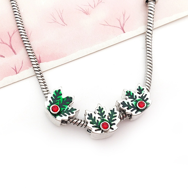 PandaHall Alloy Rhinestone European Beads, Large Hole Beads, Christmas Theme, Light Siam, 11x12x10mm, Hole: 5mm Alloy+Rhinestone Holly..., Red
PandaHall Alloy Rhinestone European Beads, Large Hole Beads, Christmas Theme, Light Siam, 11x12x10mm, Hole: 5mm Alloy+Rhinestone Holly..., Red