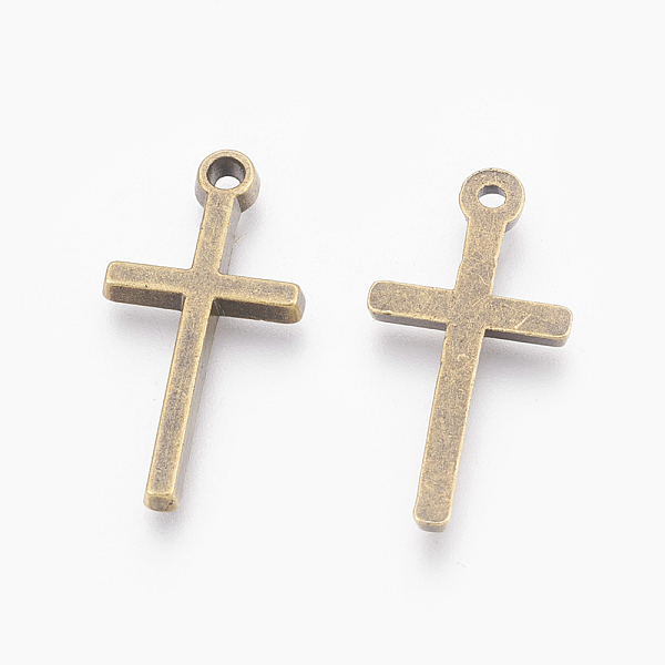 PandaHall Alloy Pendants, Cadmium Free & Nickel Free & Lead Free, Cross, Antique Bronze, 13x26x2mm, Hole: 2mm Alloy Cross
PandaHall Alloy Pendants, Cadmium Free & Nickel Free & Lead Free, Cross, Antique Bronze, 13x26x2mm, Hole: 2mm Alloy Cross