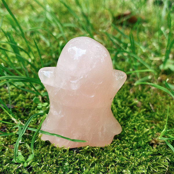 PandaHall Halloween Natural Rose Quartz Carved Healing Ghost Figurines, Reiki Energy Stone Display Decorations, 40x50mm Rose Quartz Ghost
PandaHall Halloween Natural Rose Quartz Carved Healing Ghost Figurines, Reiki Energy Stone Display Decorations, 40x50mm Rose Quartz Ghost