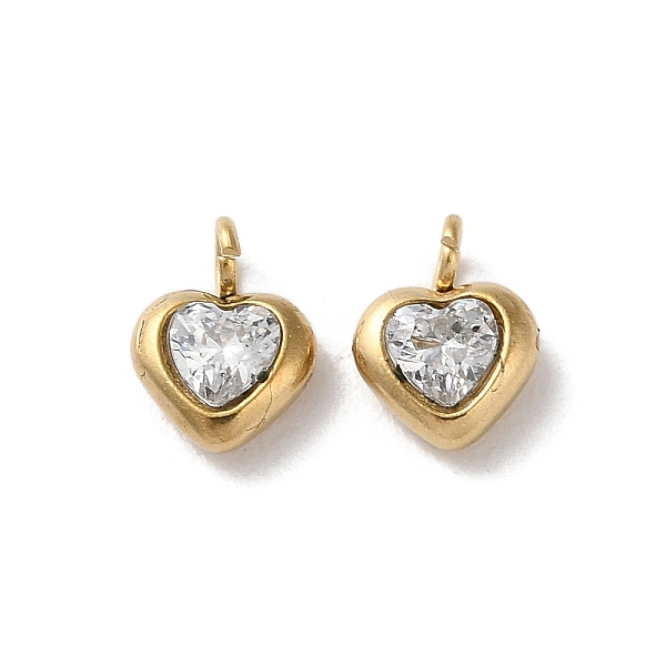 PandaHall 304 Stainless Steel Micro Pave Cubic Zirconia Pendants, Heart Charms, Clear, 7x5x2.5mm, Hole: 1.5mm Stainless Steel+Cubic Zirconia...
PandaHall 304 Stainless Steel Micro Pave Cubic Zirconia Pendants, Heart Charms, Clear, 7x5x2.5mm, Hole: 1.5mm Stainless Steel+Cubic Zirconia...